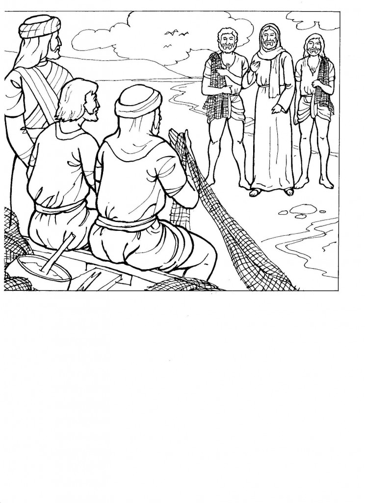 Jesus Calls Levi Coloring Page Coloring Pages